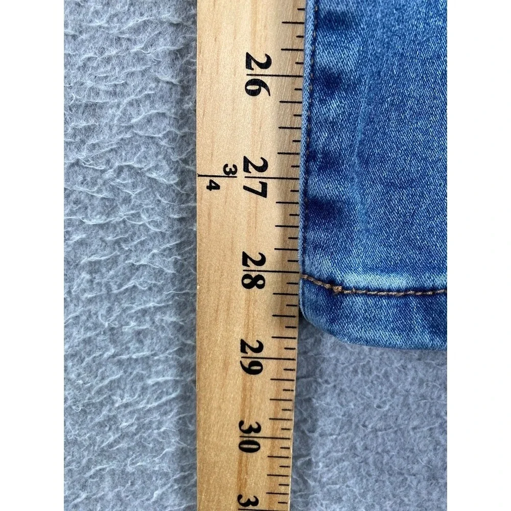 Nicole Miller Jeans Womens 12 Blue SOHO High Rise Ankle Skinny Light Wash Denim